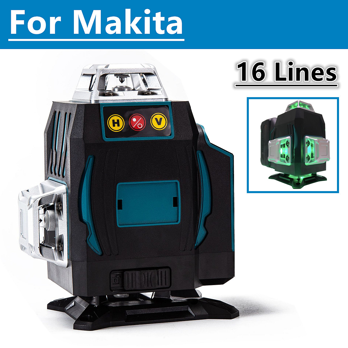 Industrial Laser Alignment Tool - สําหรับแบตเตอรี่ Makita 18V 16 เส้น 4D