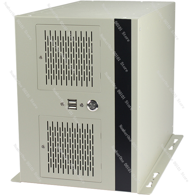 Industrial Laser Supply - แชสซีควบคุมอุตสาหกรรมแบบติดผนัง 4 สล็อต รองรับพอร์ตหลายซีเรียล รองรับเมนบอร์ด MATX
