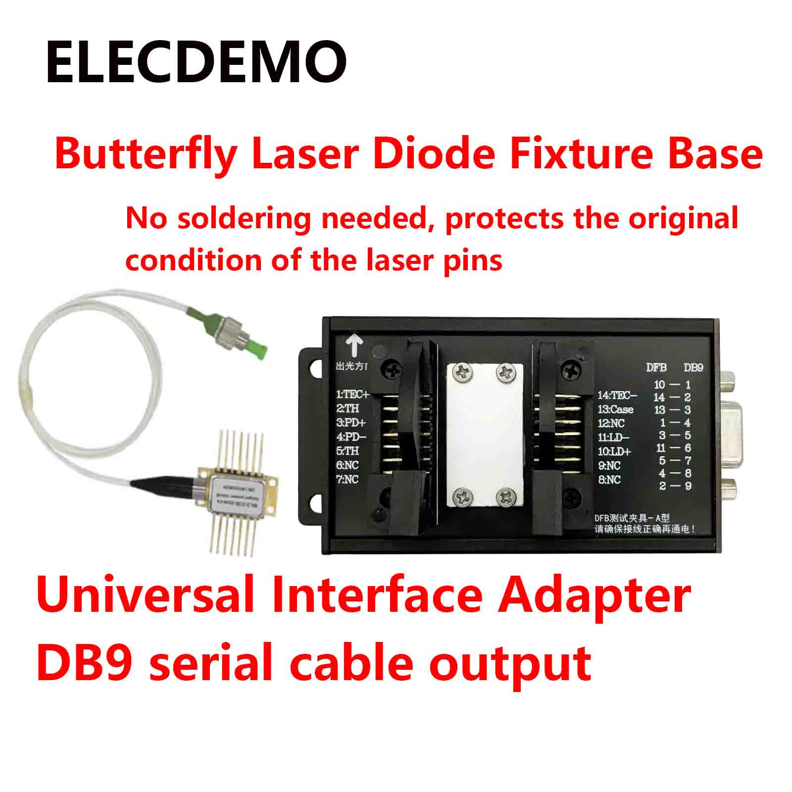 Diode Laser Module - ฐานติดตั้ง 14 พิน, โมดูลบอร์ดไดรเวอร์เลเซอร์ไดโอดแบบ DFB Butterfly,