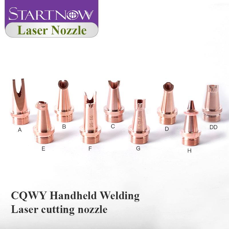 Industrial Laser Head - หัวเชื่อมเลเซอร์ Startnow 5 ชิ้น/ชุด หัวฉีดทองแดงสำหรับเครื่องเชื่อมเลเซอร์แบบมือถือ CQWY