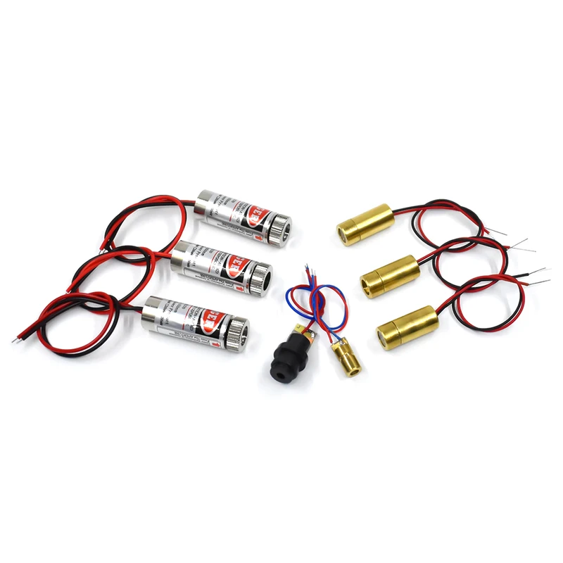 Industrial Laser Head - 1 ชิ้นคุณภาพสูงโมดูลเลเซอร์เส้นสีแดง 5 มิลลิวัตต์ 650 นาโนเมตรปรับโฟกัสได้หัวเลเซอร์