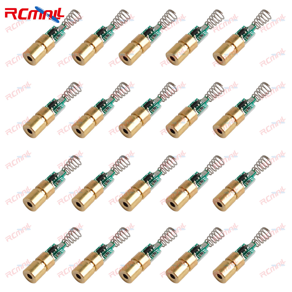 20 ชิ้นสีแดงมินิสปริงเลเซอร์ดอ - Diode Laser Module บทวิจารณ์และราคา