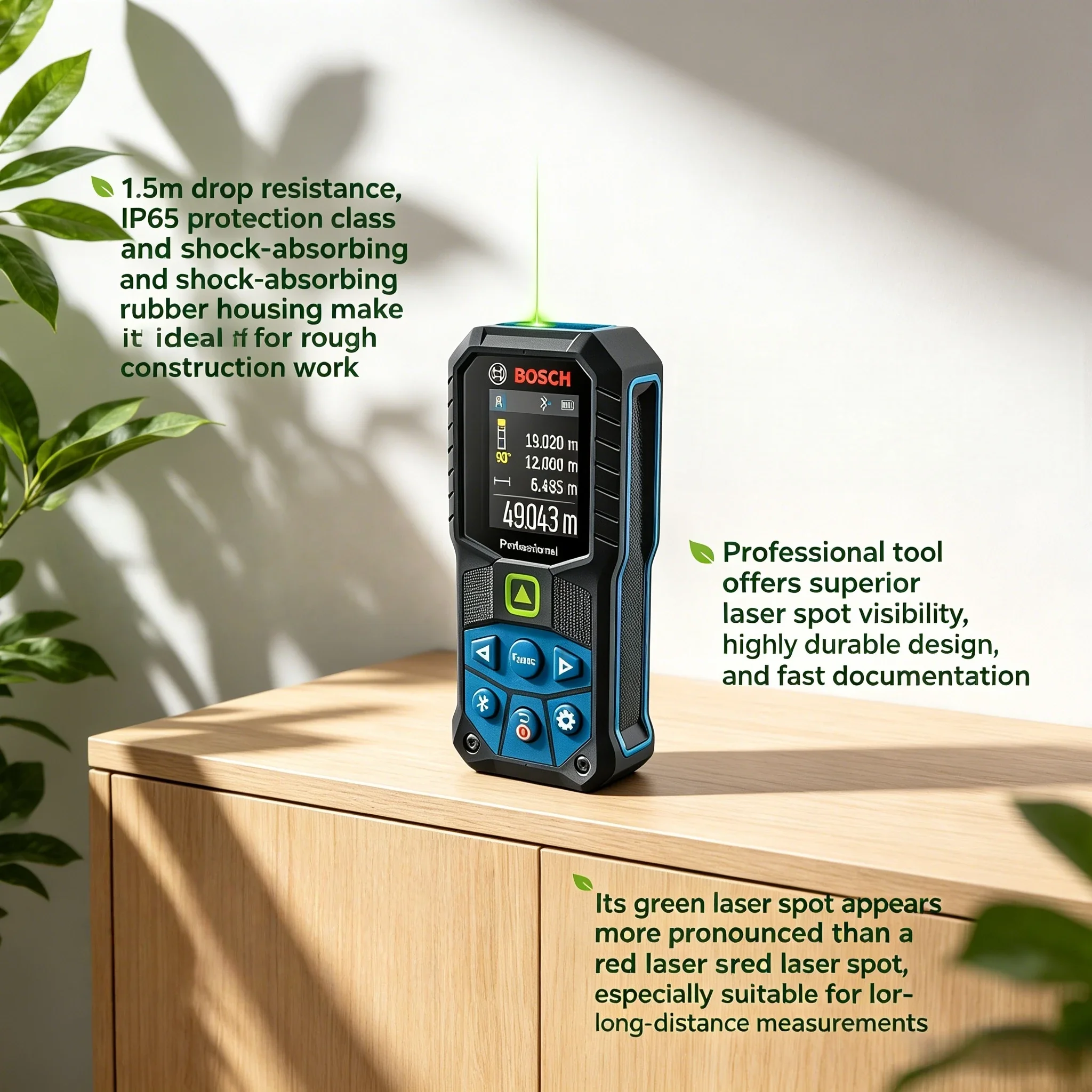 บ๊อช GLM50-27CG เครื่องวัดระยะ - Industrial Green Laser บทวิจารณ์และราคา