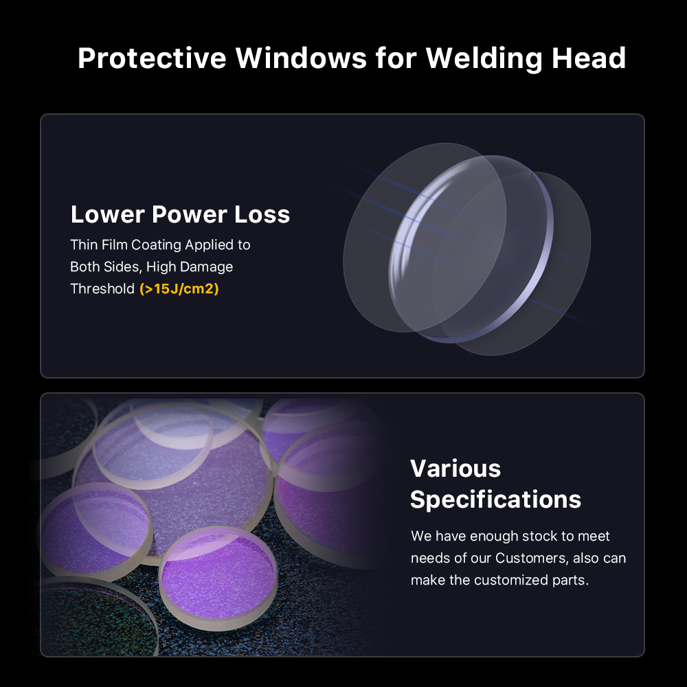 1/10/50/100PCS Fused Silica ป้ - Industrial Laser Head บทวิจารณ์และราคา