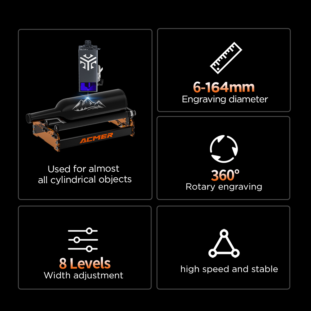 ACMER M3 เลเซอร์โรตารีลูกกลิ้ง - Fiber Laser Cutting Machine บทวิจารณ์และราคา