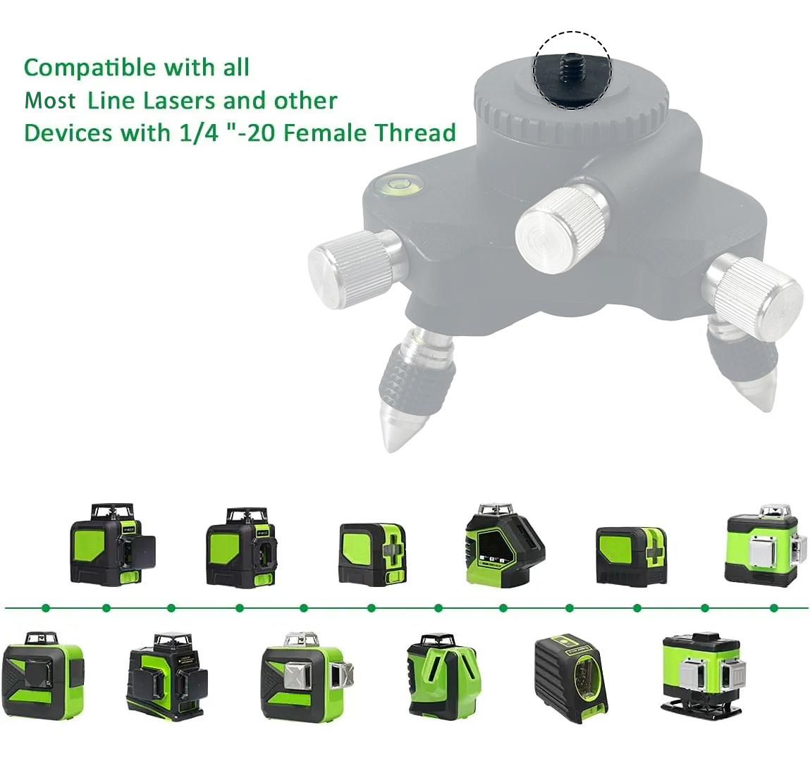 ขายึดหมุนได้ระดับเลเซอร์ขาตั้ง - Industrial Laser Alignment Tool บทวิจารณ์และราคา