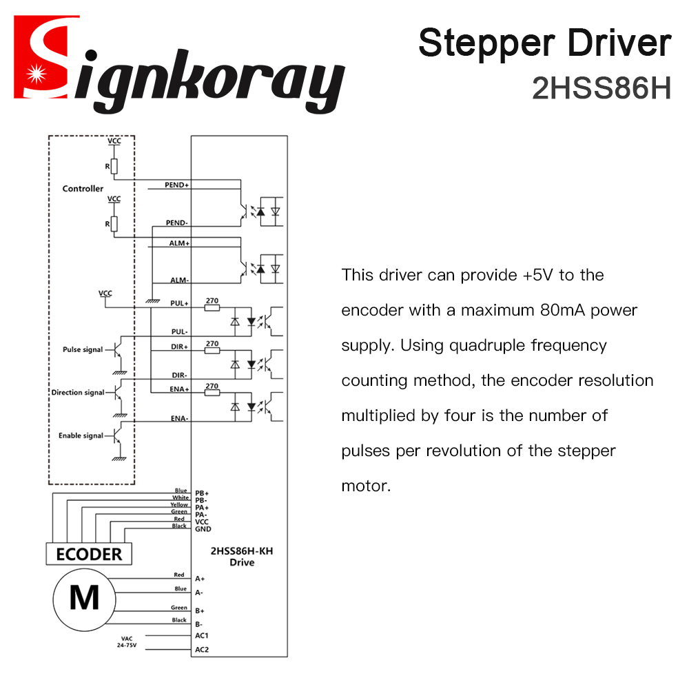 SignkoRay JMC 2 เฟส 24-75VAC 3 - Stepper Driver Cnc บทวิจารณ์และราคา