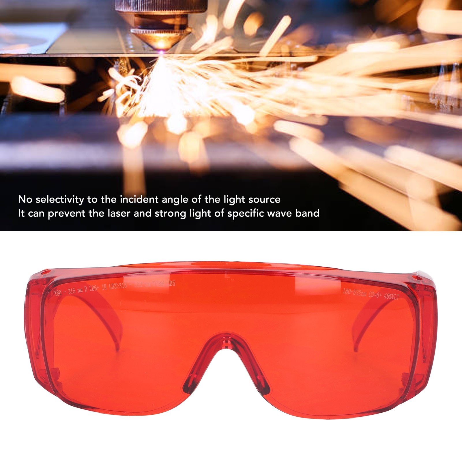 แว่นตาเลเซอร์สีแดง 180 ถึง 532 - Industrial Laser Glasses บทวิจารณ์และราคา