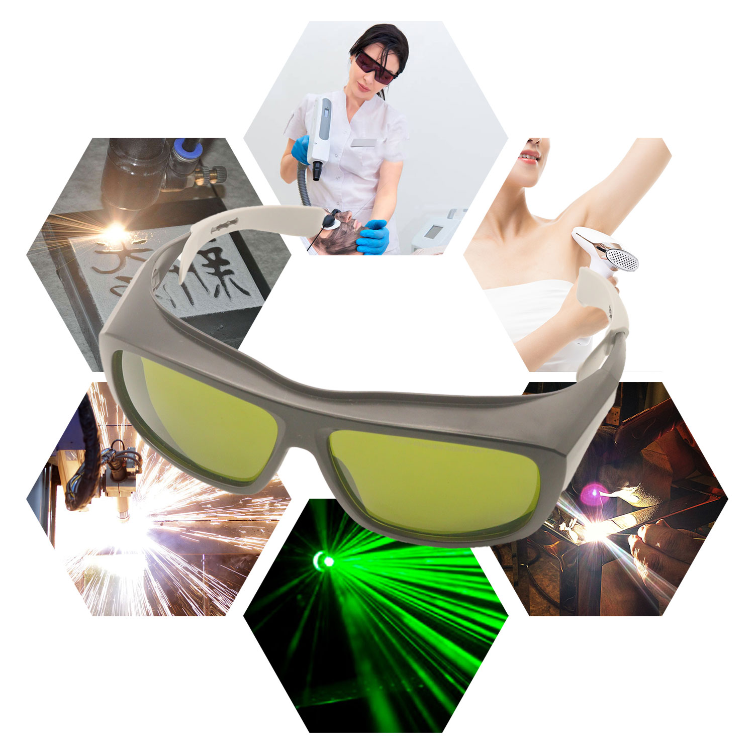 แว่นตาเลเซอร์ป้องกันกำจัดขนแว่ - Industrial Laser Glasses บทวิจารณ์และราคา
